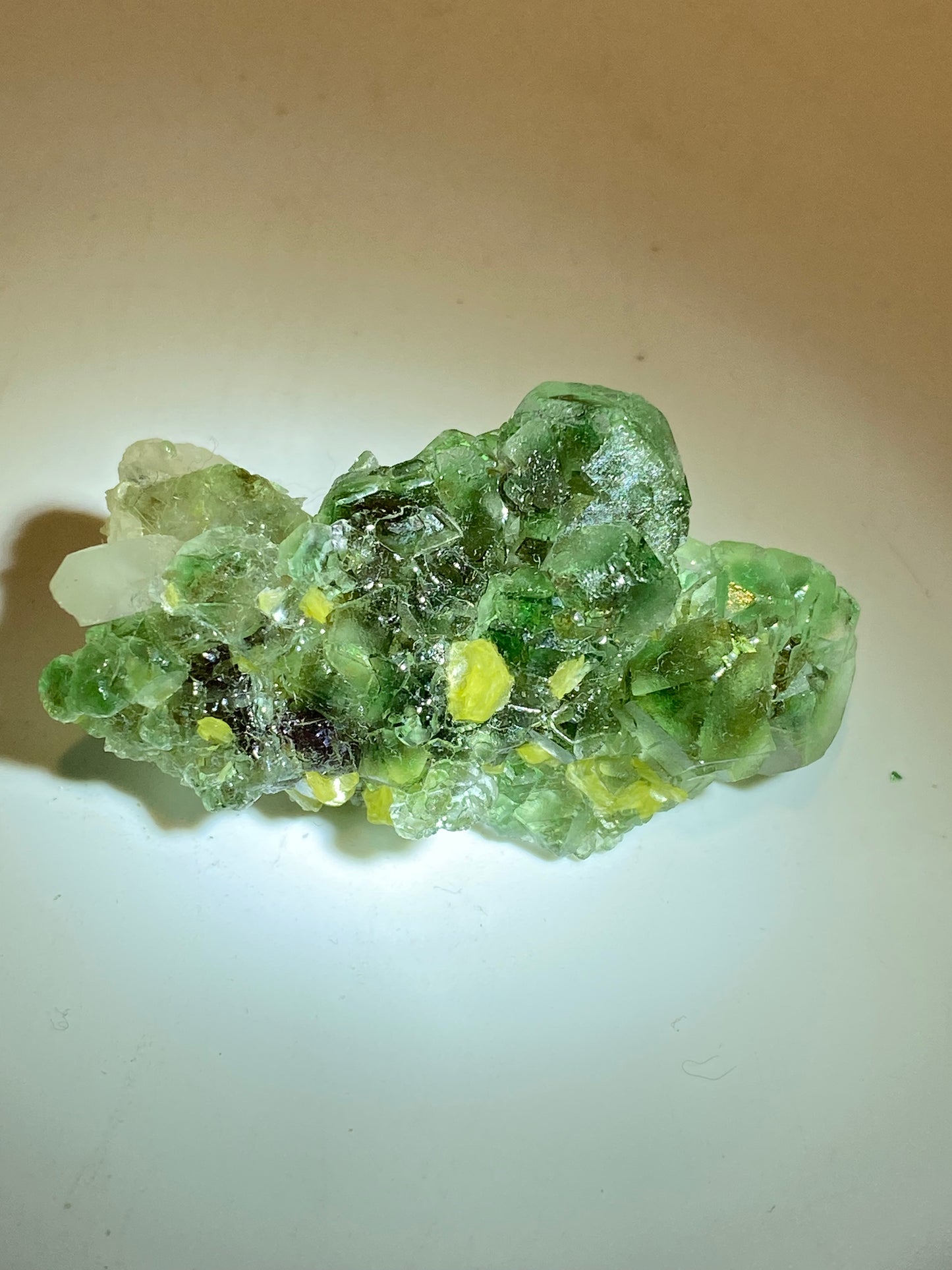 Fluorite con mica e quarzo