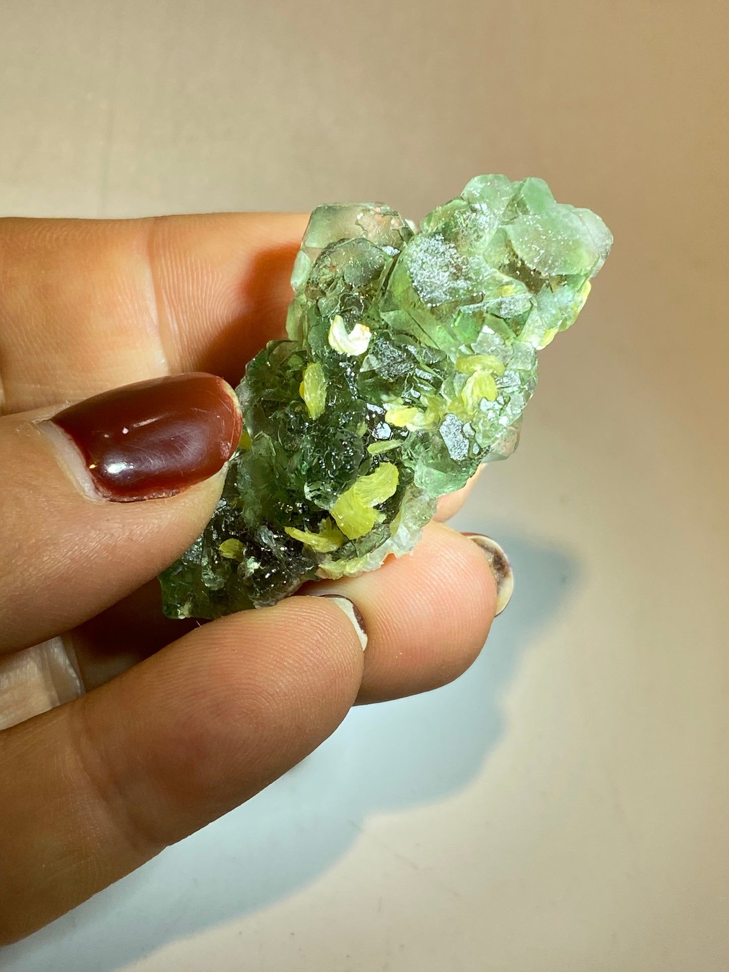 Fluorite con mica e quarzo