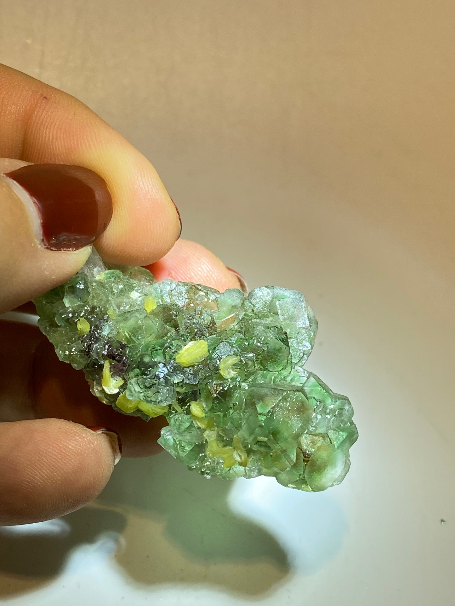 Fluorite con mica e quarzo
