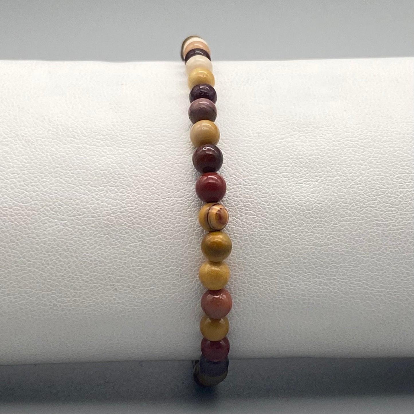 Bracciali a sfera in pietra naturale da 4 mm