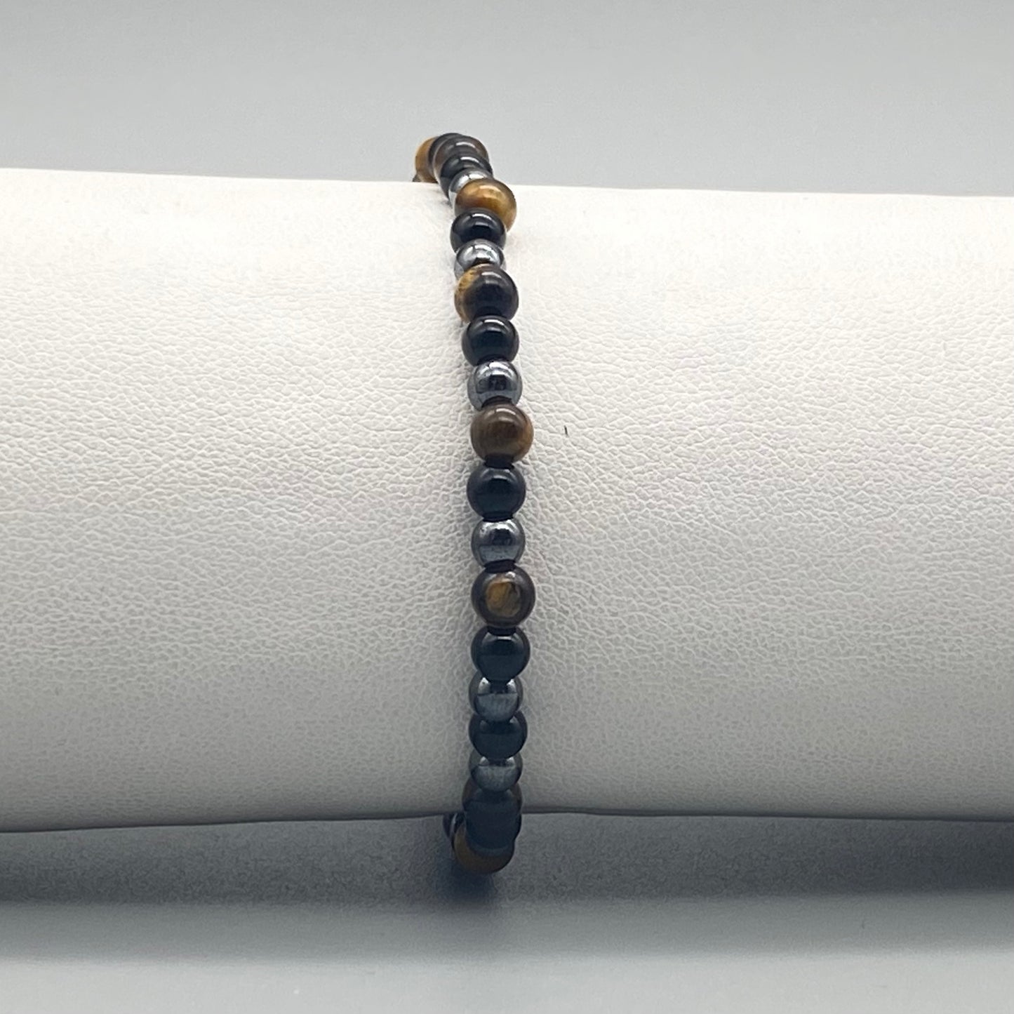 Bracciali a sfera in pietra naturale da 4 mm